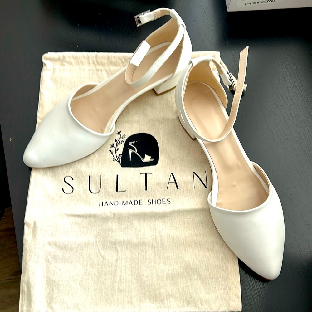 Hand-made Leather Bridal Shoes from Sultan, size 42